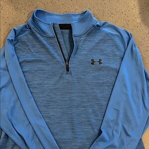 Under Armour Light Blue Quarter-Zip Performance Pullover